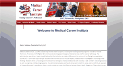 Desktop Screenshot of medicalcareerinstitute.org